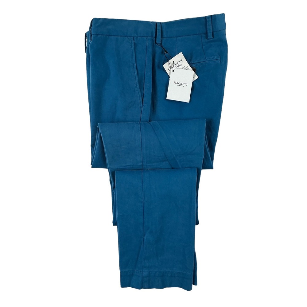 Hackett London‎ Teal Blue Cotton Mens Trouser Size 30X32 NWT